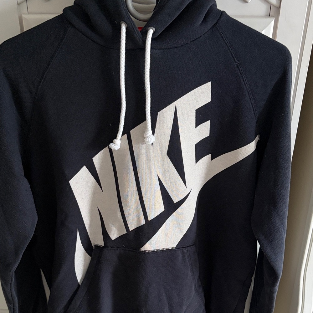 Nike Women's Black and Beige Logo Sweatshirt - Picture 5 of 5